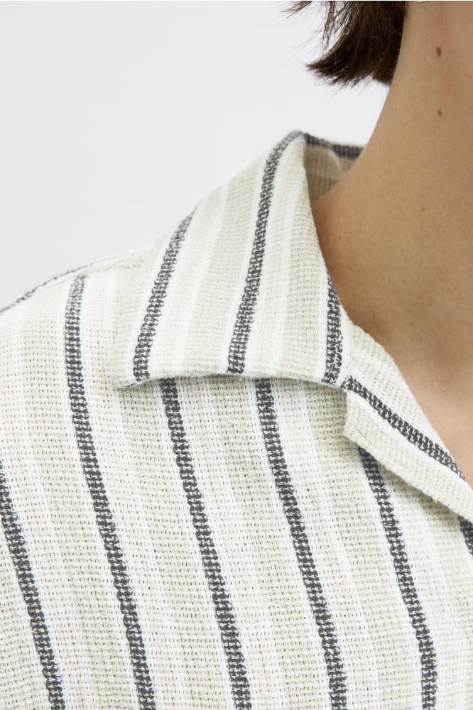 JORCOBA STRIPE RESORT SHIRT SS SN 12271060 Celadon Tint